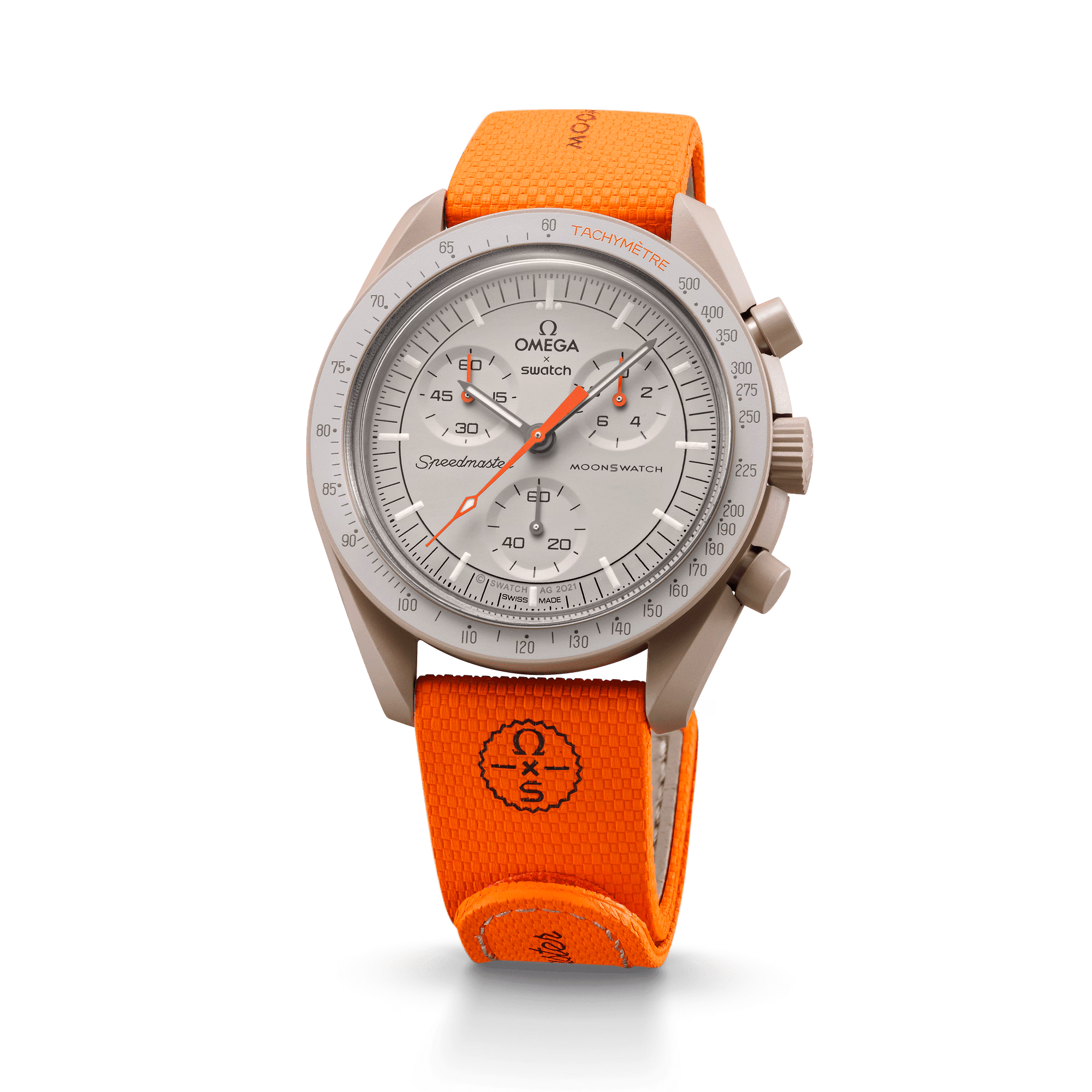 Moonswatch Orange/sand Rubber – Image 4