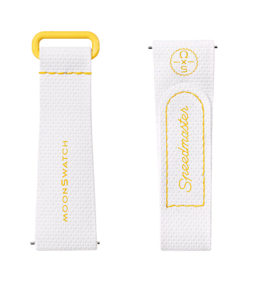 Moonswatch White/yellow Rubber – Image 2