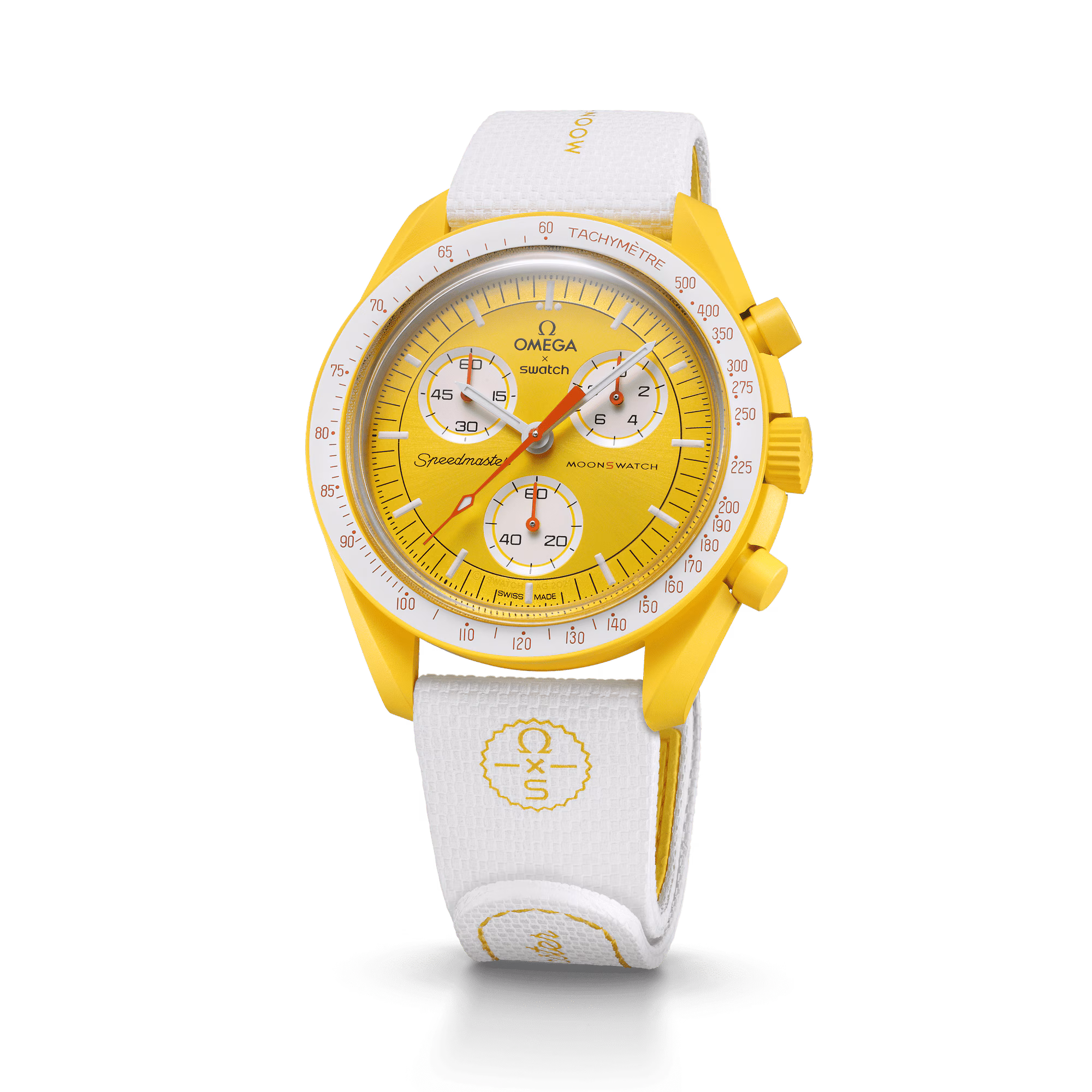 Moonswatch White/yellow Rubber – Image 4