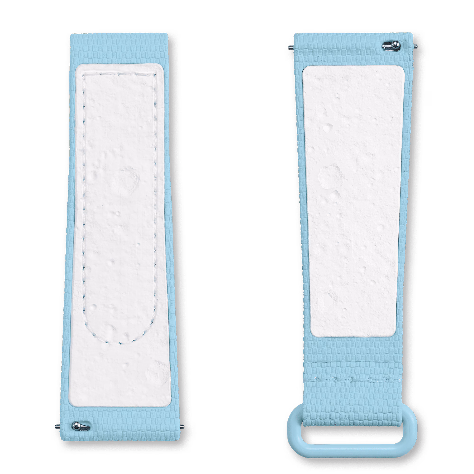 Moonswatch Light Blue/white Rubber