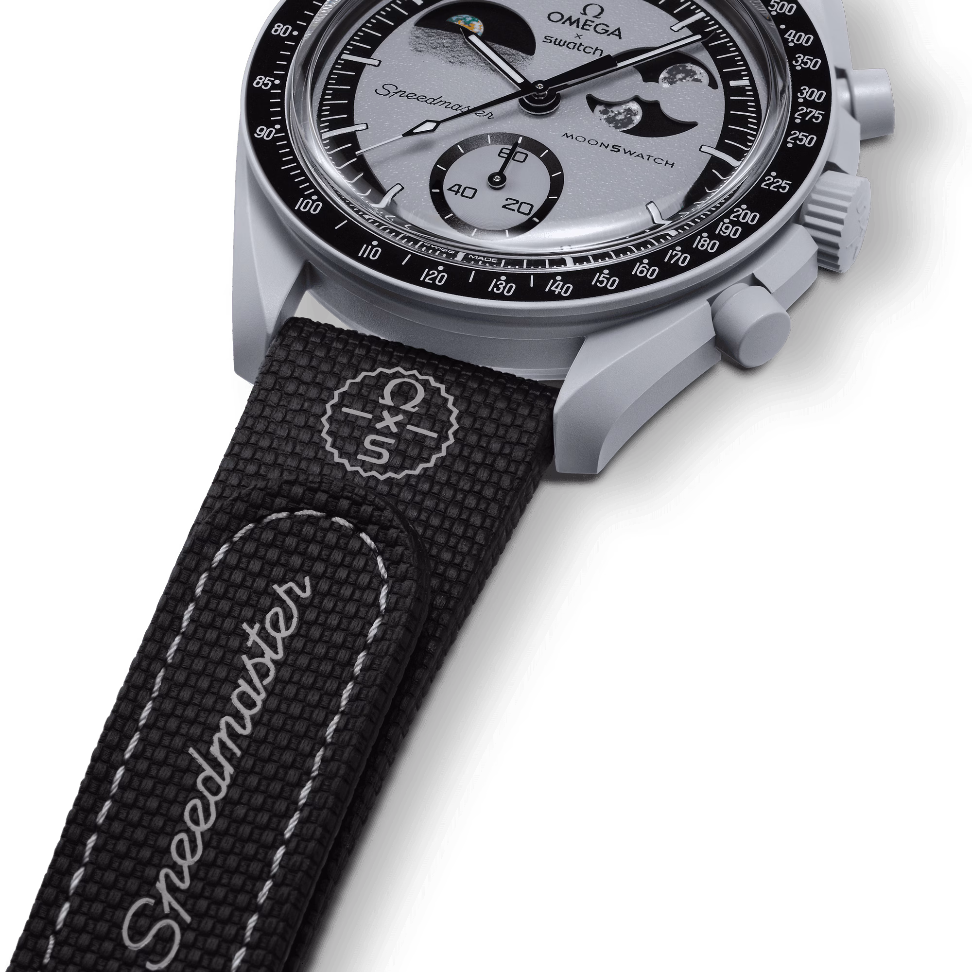 Moonswatch Black/grey Rubber – Image 6