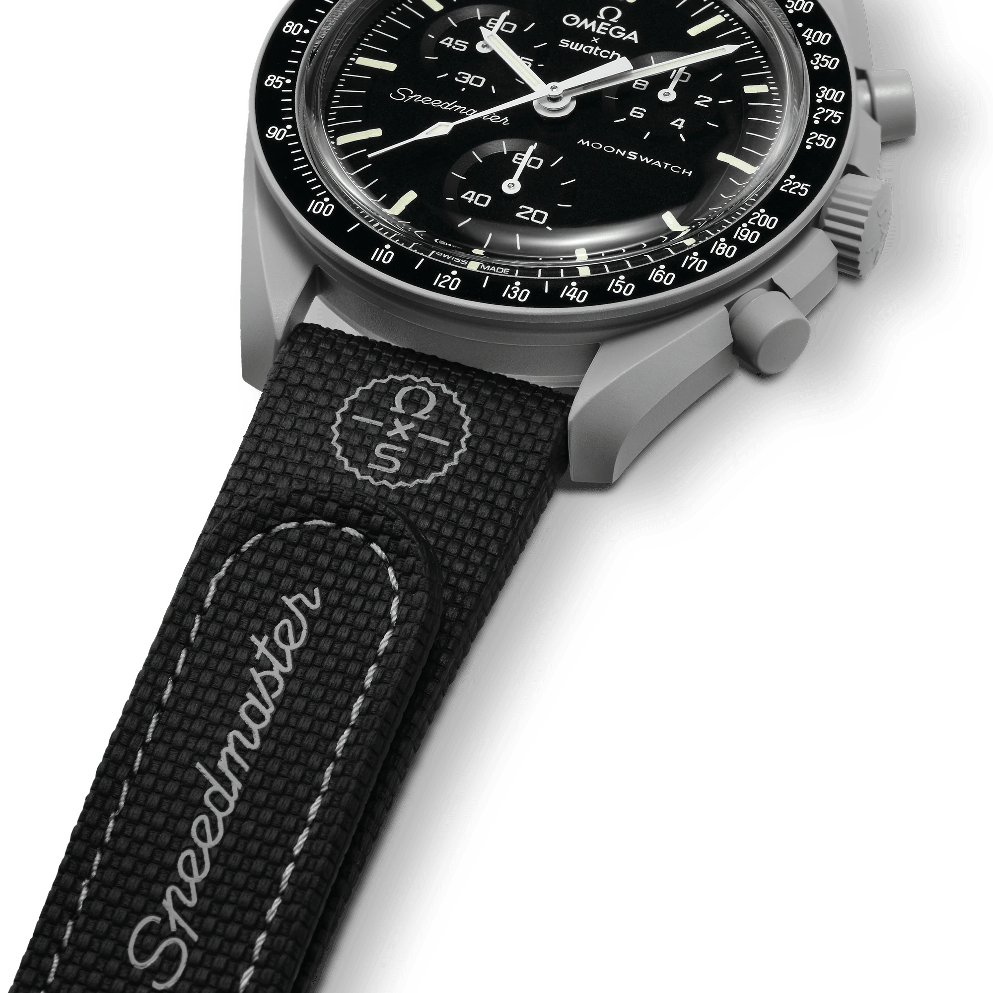 Moonswatch Black/grey Rubber – Image 3