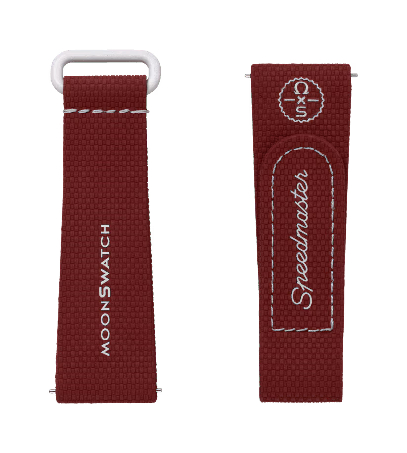 Moonswatch Bordeaux/light Grey Rubber – Image 2