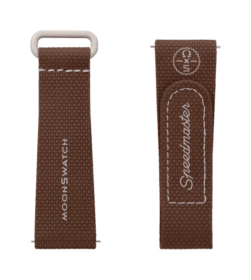 Moonswatch Brown/beige Rubber – Image 2